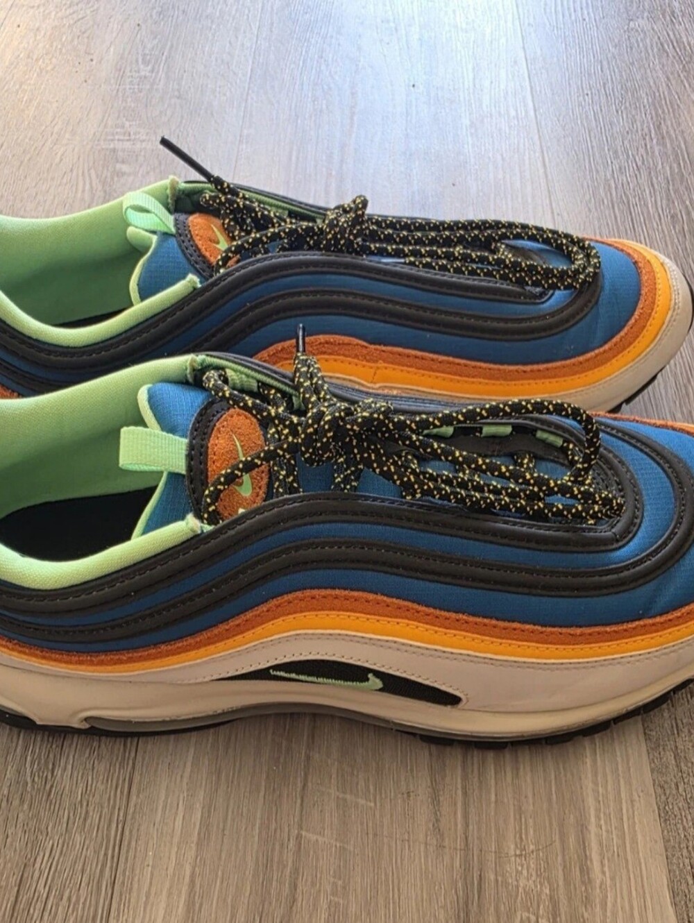Mens Nike 220 Air Max Premium Green Abyss Illusion Sneaker Size 10.5